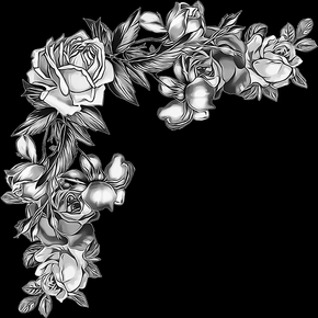 Розы уголок4 - картинки для гравировки